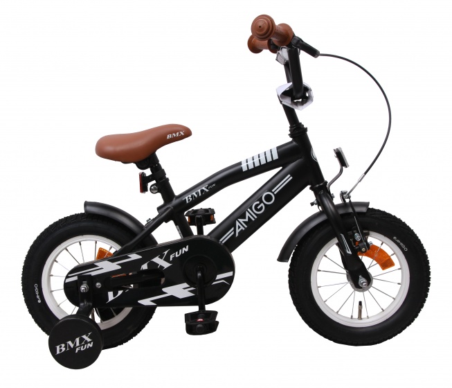 BMX 14 Zoll 21 cm Jungen Rücktrittbremse Kinder-Fahrrad Stützräder Bike  Matt... 