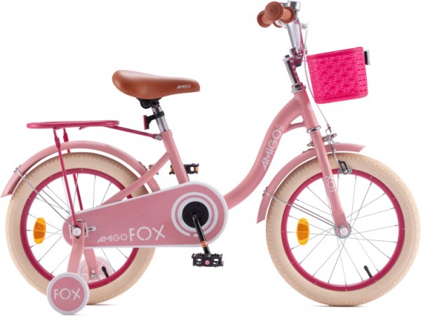 Fox 16 Zoll 25 cm Mädchen Rücktrittbremse Rosa