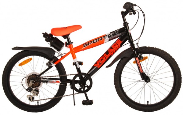 sportivo 20 Zoll 33 cm Jungen 6G Felgenbremse Schwarz/Orange