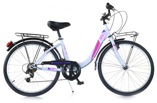 Roadster 24 Zoll 37 cm Mädchen 6G Felgenbremse Weiß