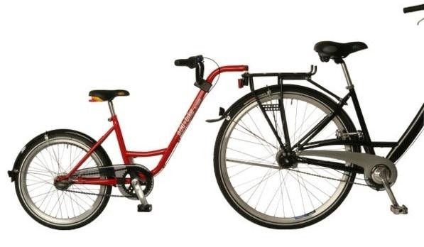 Aanhangfiets Add+Bike 20 Zoll Junior 7G Rot