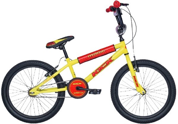 BMX Kick 20 Zoll 31,75 cm Junior Felgenbremse Gelb/Rot