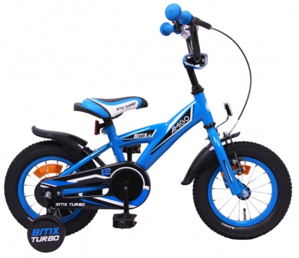 BMX Turbo 12 Zoll 19 cm Jungen Rücktrittbremse Blau