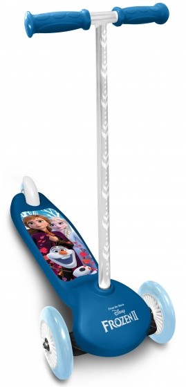 Frozen 3-wiel kinderstep Mädchen Fußbremse Blau